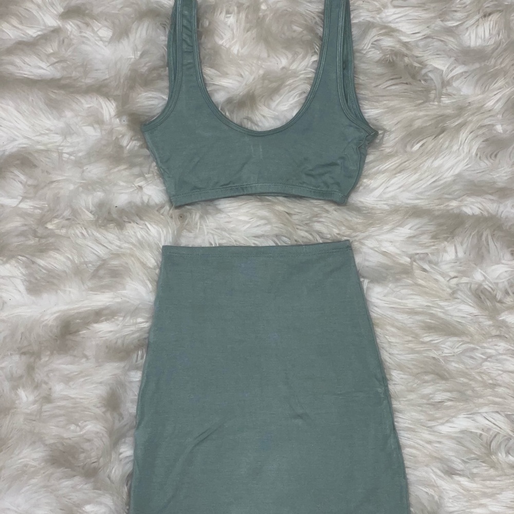 Skirt and crop top set